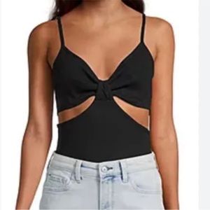 A&F Black Cut Out Bodysuit